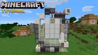 Minecraft 3x3 Piston door Tutorial (1.18.1+ Java)