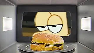 Ferb gets a headache and eats a cheeseburger and watches TV at 12:38 AM