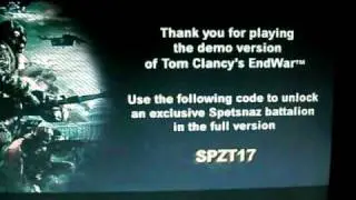 END WAR CODE