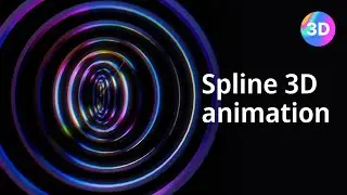 Hexagon | Triangle and Circle Loop Animation 3D Spline video tutorial