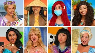 TYPES OF STUDENTS in PRINCESS CLASS Online and in School. New RAYA. Totally TV Parody.