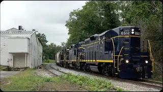 Trio of 1950's Diesels and a Nathan M5 on the Shenandoah Valley Railroad