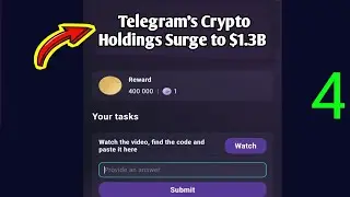 Telegram's Crypto Holdings Surge | Tapswap Code | Telegram Holdings Surge  $1.3B Despite  Challenges