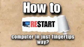 How to restart computer in just fingertips way? #restartcompture #viral #compture tips and tricks