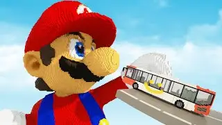 Cars vs Giant Super Mario | Teardown