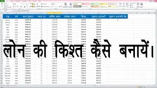 How to Calculate Loan EMI in Microsoft Excel in Hindi | Loan EMI Calculator in Excel