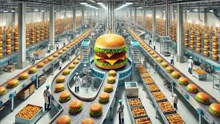 Inside the McDonald's Hamburger Factory How Fast Food is Mass Produced
