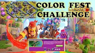 Easily 3 star Color Fest - Painter Queen Challenge | Clash of Clans
