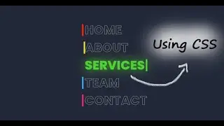 CSS Creative Menu Hover Text Animation Effects Using HTML & CSS | Learn coding with fun :)