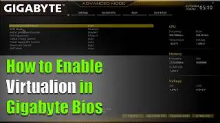 How to Enable Virtualization in Gigabyte Bios