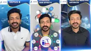 SEPSIS 6 | Steroids - Side Effects | Triad of Reactive arthritis| Aspire 2 PLAB