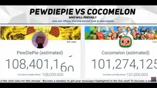 PEWDIEPIE VS COCOMELON LIVE SUB COUNT