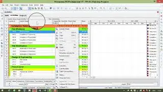 Creating a new project in primavera P6 (Part-1)