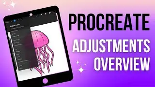 Procreate Using Adjustments Changing Colors and Gaussian Blur