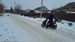 Дрифт на Honde Dio AF 34.