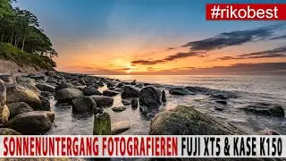 Sonnenuntergang richtig fotografieren. Unterwegs mit der Fuji XT5 mit 8-16mm und dem K150 von Kase