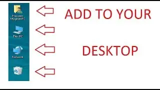 Add My Computer and other icons to your desktop
