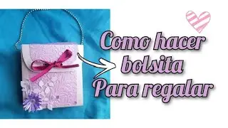 Como hacer mini bolsita para regalar  best friend[dia del amor y la amistad molde gratis ]