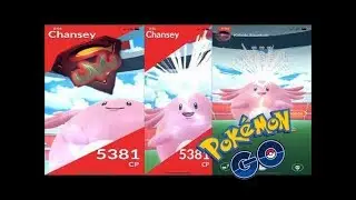 Pokemon go - Chansey solo (With 1 Machamp)