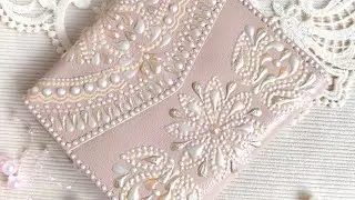 Кошелёк женский натуральная кожа с ручной росписью.