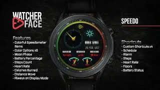 ✅ [WatcherFace] Speedo Shortcuts - Watch Face for Samsung