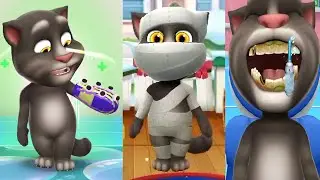 New bathroom and new first aid station in My Talking Tom 2. New update Mummy Tom Unlocked Gameplay 