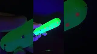 UV Test - Kokabow Tail Feather Kokanee Blade - Riddler - Available at www.kokabow.com