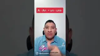 Aprendiendo Inglés Básico / Usando A -AN/ Artículos  en Ingles🔥 #inglesformulafacil