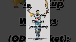 🏆 Asia Cup Winners (ODI Cricket) #shorts #viral #icc #cricket #youtubeshorts #ytshorts #asiacup2023