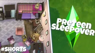 Sims 4 preteen sleepover room with bunk beds speed build 
