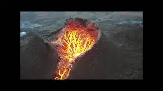 Droning on and on around the Iceland volcano