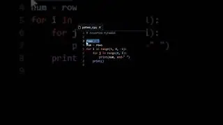 Number pattern in Python 