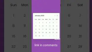 dynamic calendar using HTML CSS and JavaScript