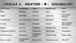 ☀️ADVANCED WEATHER VOCABULARY FOR IELTS🌧️ Talk about the Weather in English
