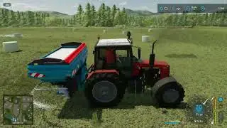 Farming Simulator 22 Belarus old tracktor Fertilizing Knieskoppsheim map Gameplay