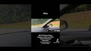 MK7 GTI Borla S-Type Catback with Catted Downpipe before and after Vibrant Ultraquiet