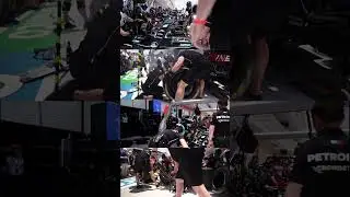 Pit stop. Slow-mo. Four angles. 🔥🔥