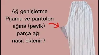 How to widen the crotch of trousers / how to sew inserts on pajamas and trousers