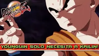 YOUNGUIN DESTRUYE UN EQUIPO DE PERSONAJES TOPS SOLO CON KRILIN!! DRAGON BALL FIGHTERZ