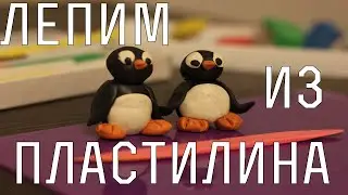 Как слепить из пластилина пингвина. How blind from plasticine penguin.