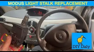 Renault modus indicator / light stalk replacement. lights intermittently turning off