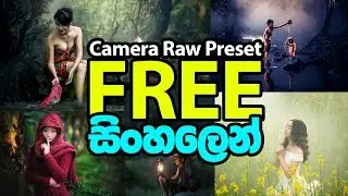 Camera Raw Presets free Photoshop tutorial sinhala