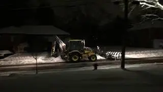 Volvo BL70 Backhoe Snow Plow