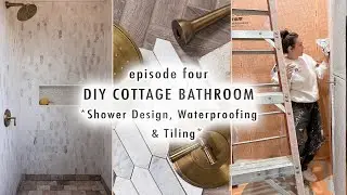 DIY COTTAGE BATHROOM EP4 *Shower Design, Waterproofing & Tiling* | XO MaCenna