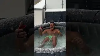 10 Minuten Eisbad eskaliert 🥶🤏🏾