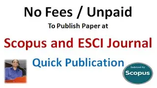 Multidisciplinary Scopus Unpaid Journal | Fast Publication Journal | Sci Indexed 