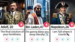 Tinder Profiles of Famous Historical Figures