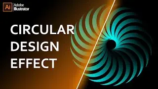 How to Create Creative Circular Design Effect in Illustrator | Illustrator Tutorial
