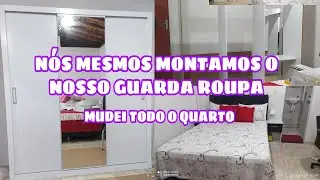 MONTAMOS O NOSSO GUARDA ROUPA + MUDEI TODO O MEU QUARTO