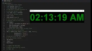 digital clock in python tkinter by Ak Deep Knowledge | digital clock in python tkinter 